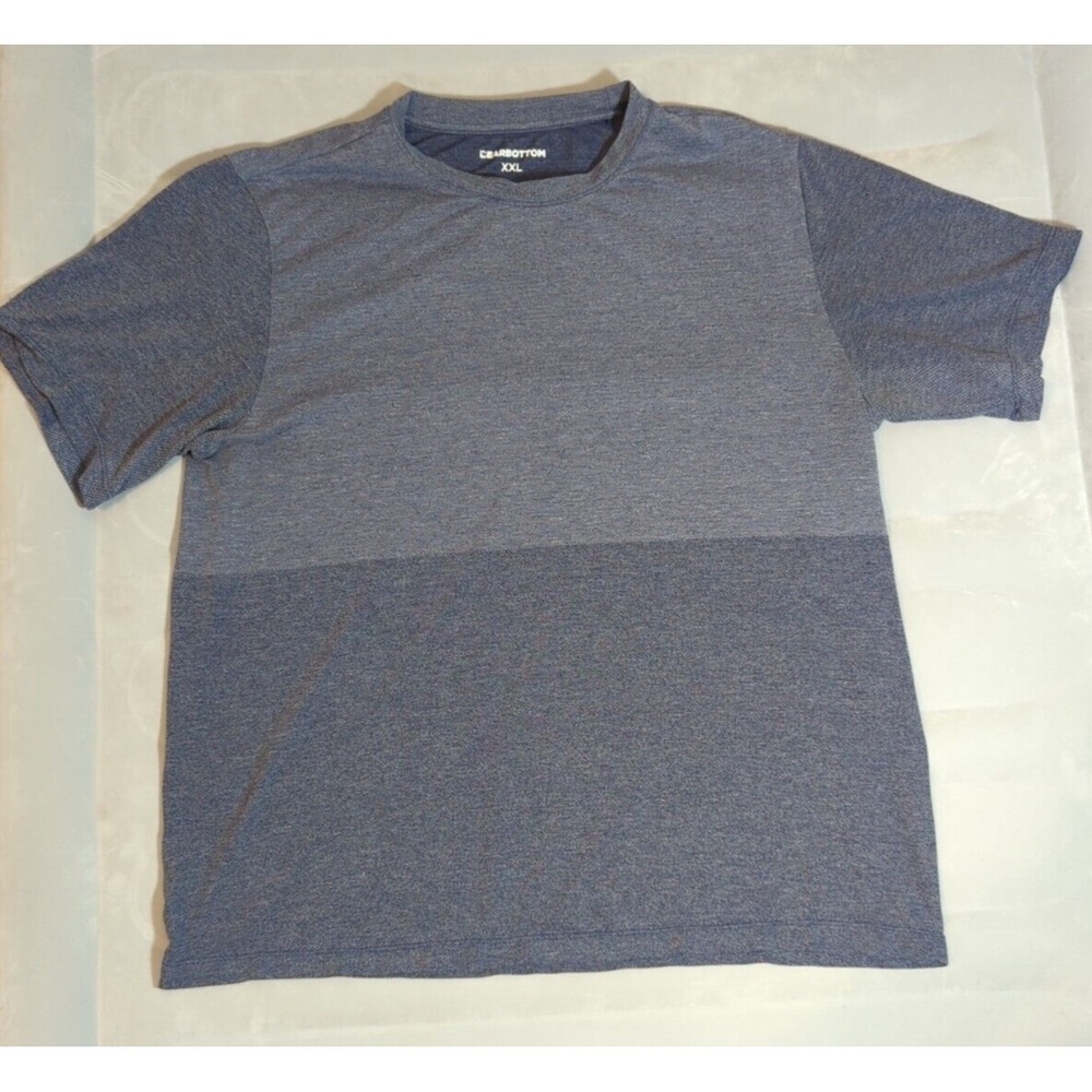 Bearbottom Men's XXL t-shirt heathered blue‎ color-block